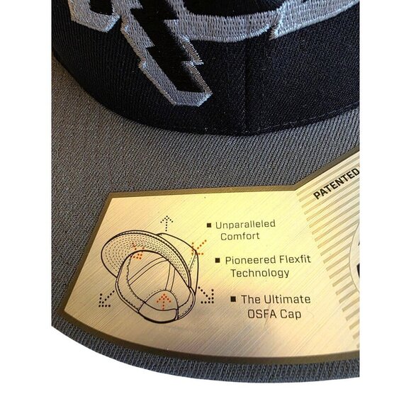 Rsd Flexfit 110 One Ten OSFM Black Bolt Hat Acrylic/Wool Blend Adjustable - Picture 3 of 13